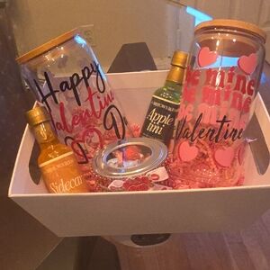 Valentine's Day Gift Set with Cocktail Mixers